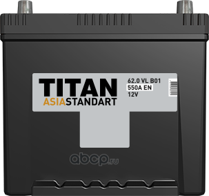 Аккумулятор 60Ah TITAN CLASSIC 60.0 VL ASIA R обратный 510A 230x175x223 D23